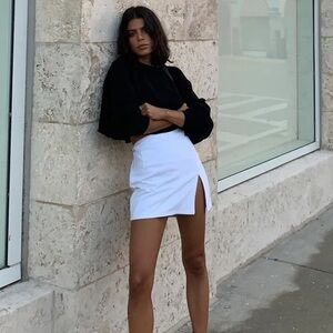 Princess Polly White mini skirt